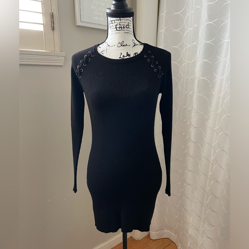Long sleeve knit dress
